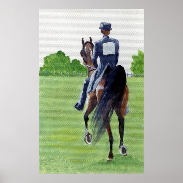 Das Portrait des amerikanischen Sattelropferdes Poster (Vorne)