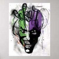 Das Portrait des Joker Neon Airbrush