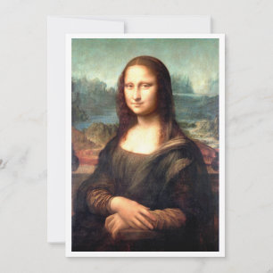 Das Portrait von Mona Lisa zum Herunterladen Einladung