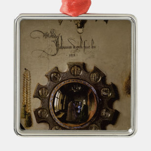 Das Porträt von Giovanni Arnolfini Ornament Aus Metall