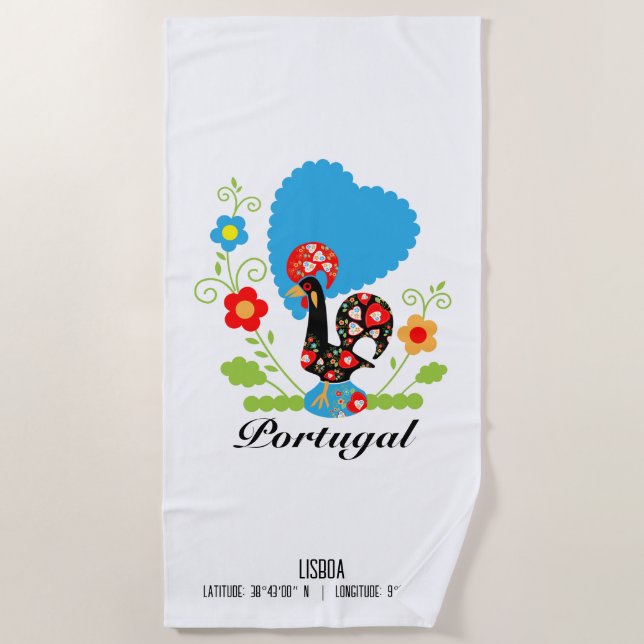 Das portugiesische Programm Strandtuch (Vorderseite)