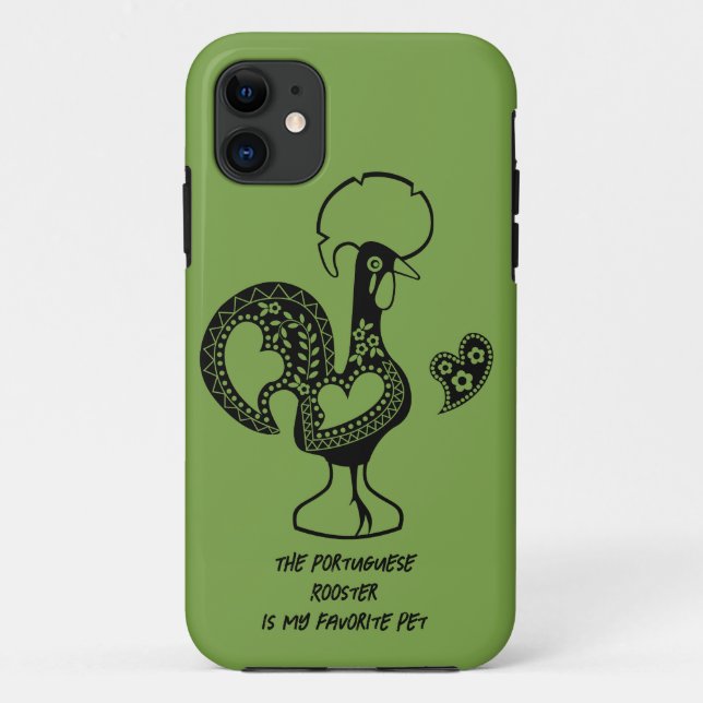 Das portugiesische Rooster ist mein Lieblingstier Case-Mate iPhone Hülle (Rückseite)