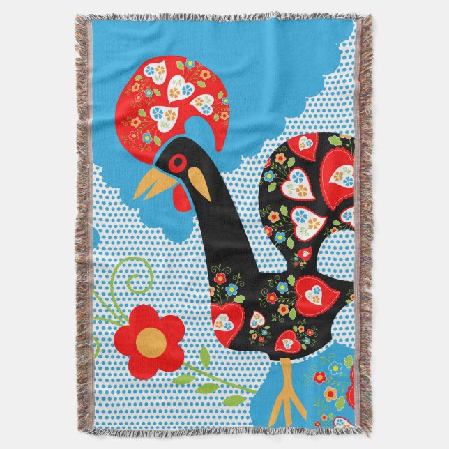 Das portugiesische Rooster von Barcelos Decke (Vorderseite Vertikal)