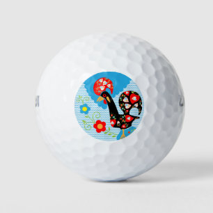 Das portugiesische Rooster von Barcelos Golfball