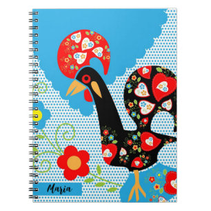 Das portugiesische Rooster von Barcelos Notizblock