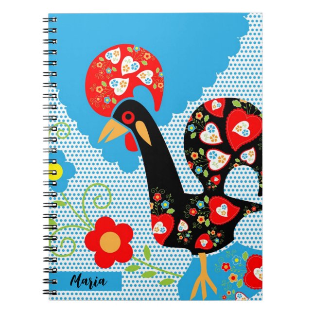 Das portugiesische Rooster von Barcelos Notizblock (Vorderseite)