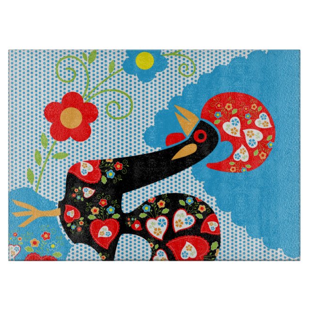 Das portugiesische Rooster von Barcelos Schneidebrett (Vorderseite)