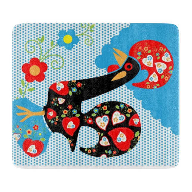 Das portugiesische Rooster von Barcelos Schneidebrett (Vorderseite)