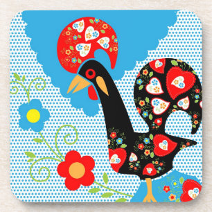 Das portugiesische Rooster von Barcelos Untersetzer