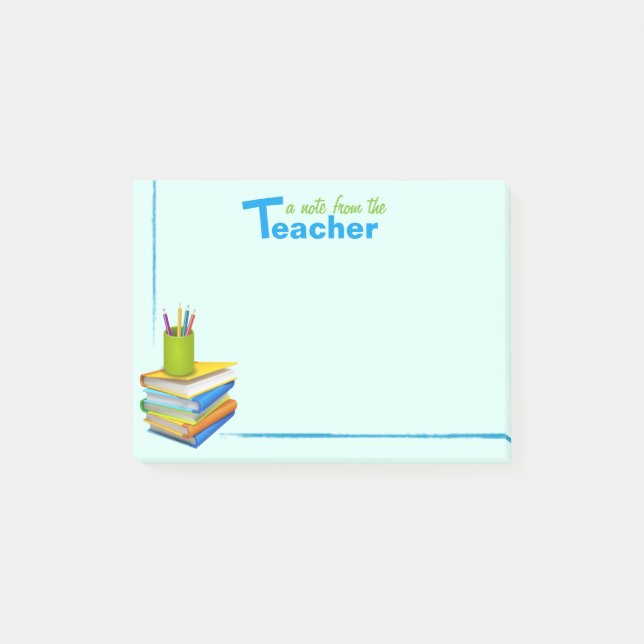 Das Post-it-Zettel-Satz eines Lehrers Post-it Klebezettel (Vorderseite)