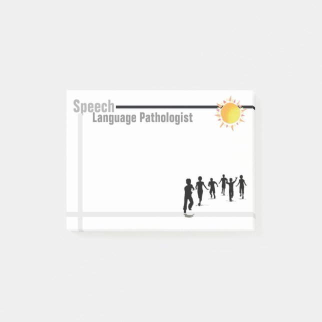 Das Post-Itanmerkungen des Sprachpathologen Post-it Klebezettel (Vorderseite)