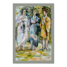 Das Poster der drei Graces Fine Art