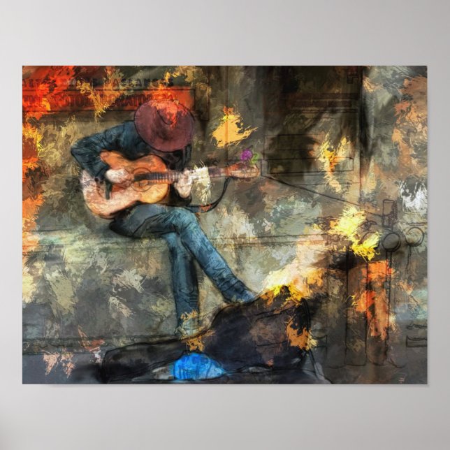 Das Poster der Gitarre (Vorne)