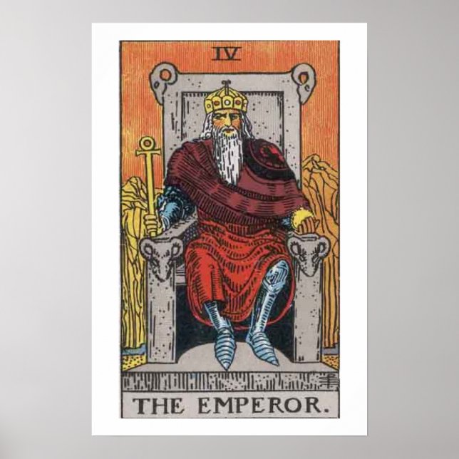 Das Poster der Kaiser-Tarot-Karte (Vorne)