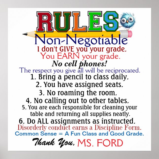 Das Poster der neuen Version School Teacher's (Vorne)