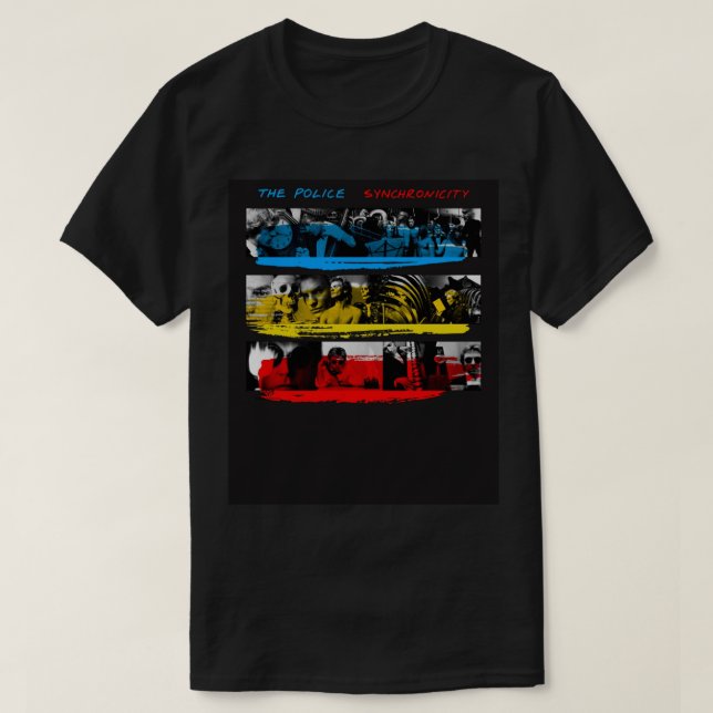 Das Poster der Polizei-Synchronizität für Album T-Shirt (Design vorne)