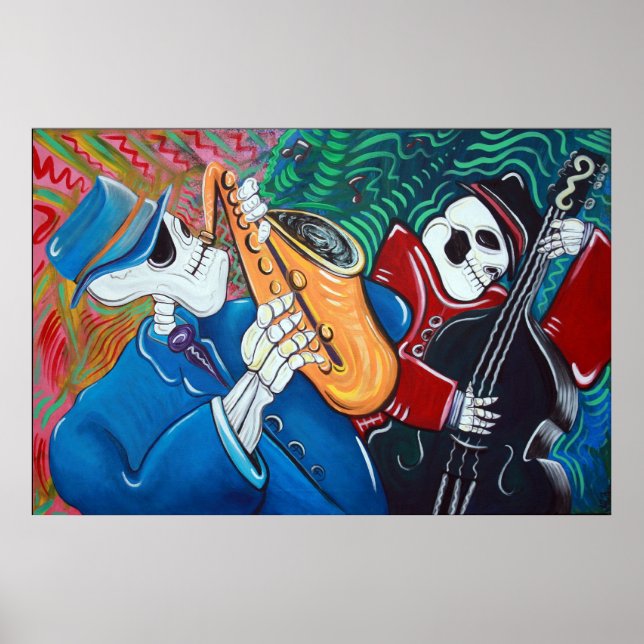 Das Poster der schlechten Blues-Knochen (Vorne)