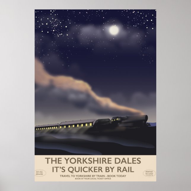 Das Poster der Yorkshire Dales Railway (Vorne)