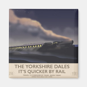 Das Poster der Yorkshire Dales Railway Magnet