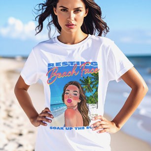 Das Poster "Strandfrische" für Girl Women T-Shirt