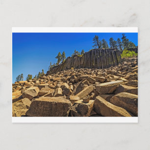 Das postpile Nationaldenkmal des Teufels Postkarte