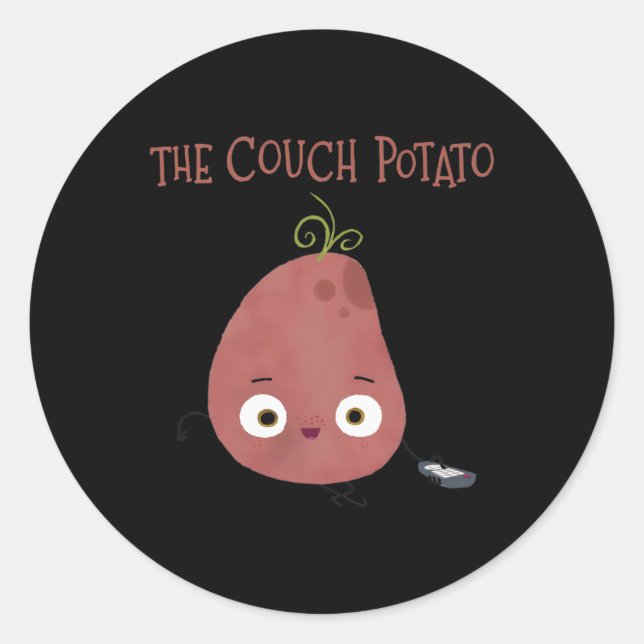 Das Potato Costume T-Shirts Runder Aufkleber (Vorderseite)