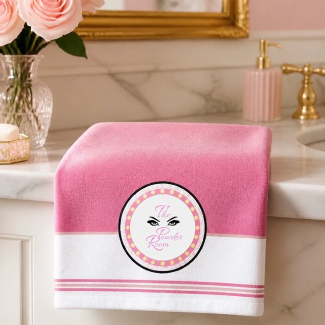 Das Powderzimmer (pink) Handtuch (Von Creator hochgeladen)