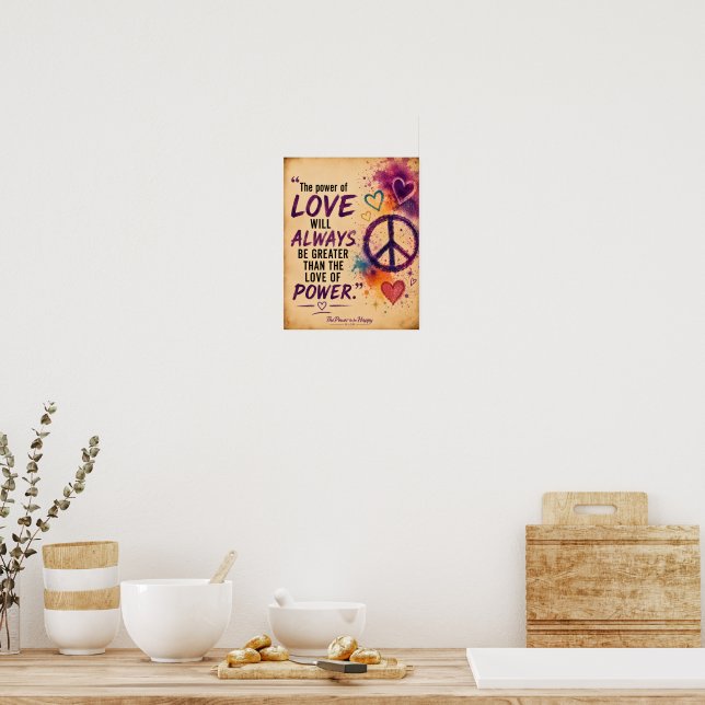 DAS POWER DER LIEBE POSTER (Küche)