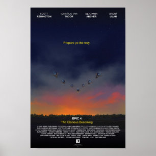 "Das prachtvolle werdene" Film-Plakat Poster
