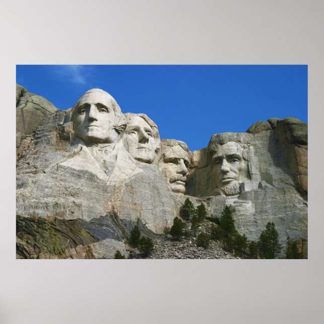 Das Präsidialdenkmal des Berges Rushmore Poster (Vorne)