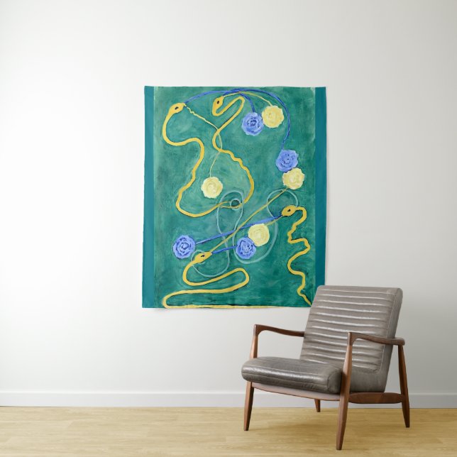 Das Primordiale Chaos von Hilma af Klint Wandteppich (Beispiel)