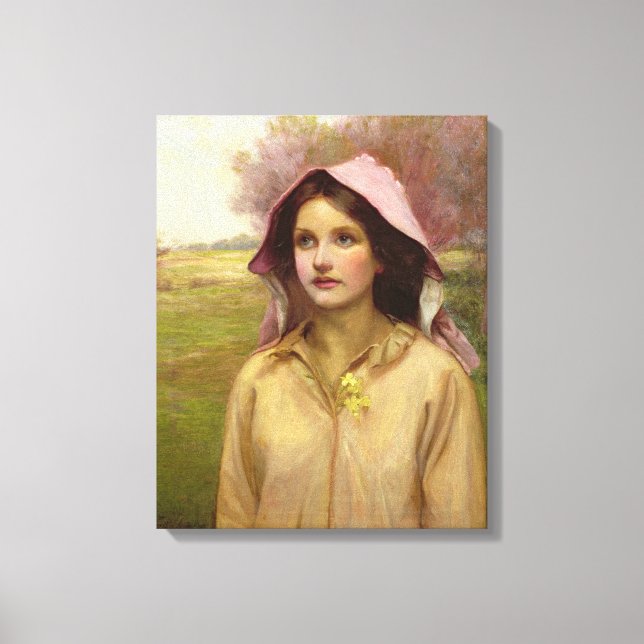 Das Primrose-Mädchen Leinwanddruck (Vorderseite)