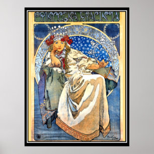Das Prinzessin Alphonse Mucha Plakat