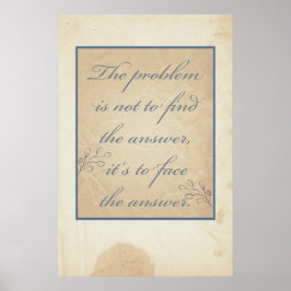Das Problem ist nicht.. Poster