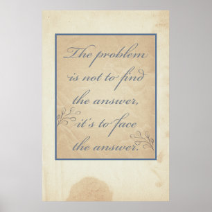Das Problem ist nicht.. Poster