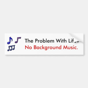 Das Problem mit dem Leben - Autoaufkleber