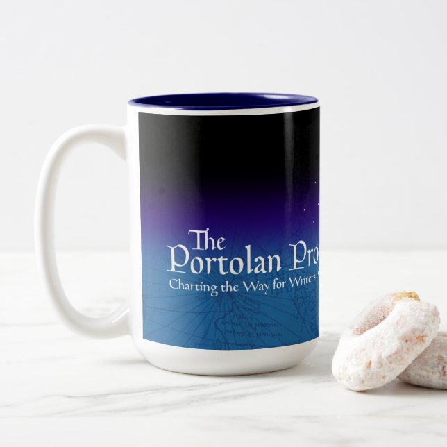 Das Projekt Portolan Zweifarbige Tasse (Mit Donut)