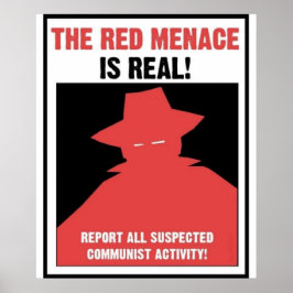 Das Propagandaposter der roten Bedrohung Poster