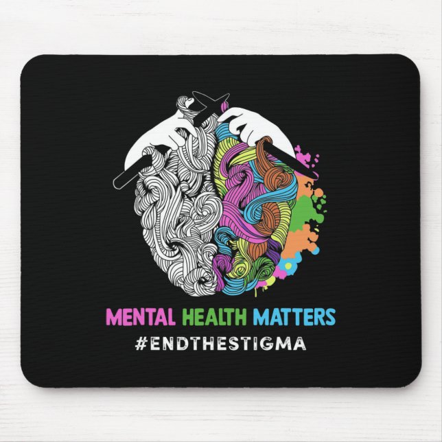 Das psychische Bewusstsein der Stigma-psychische P Mousepad (Vorne)