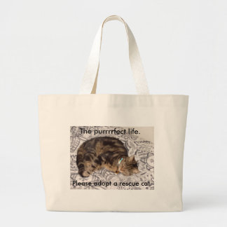 Das purrrrfect Leben Jumbo Stoffbeutel