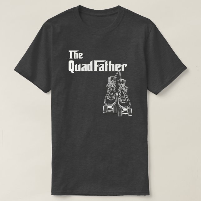 Das QuadFather Roller-Skaten-Design T-Shirt (Design vorne)