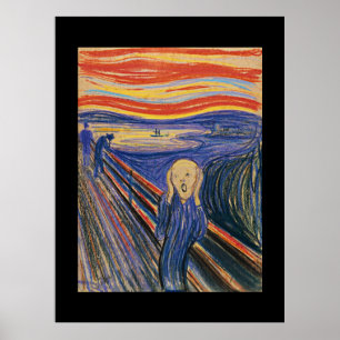 Das Qualitäts-Extragroße des Schrei-(Pastell 1895) Poster