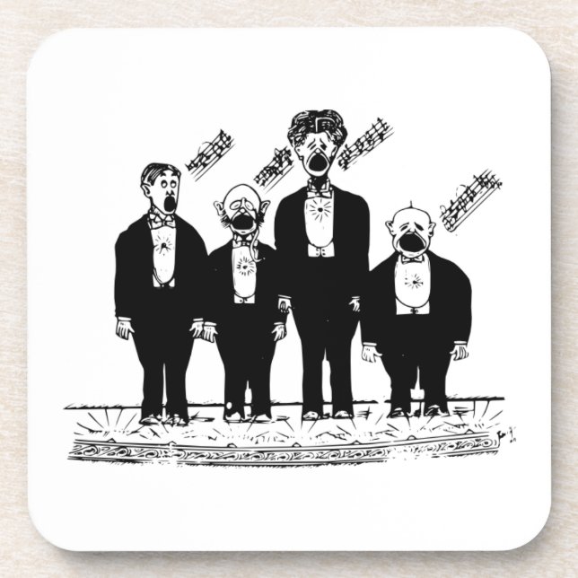 Das Quartett, Getränkeuntersetzer (Vorderseite)