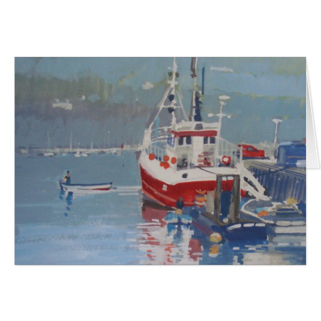 Das Quay Salcombe des Fischers (Vorderseite (Horizontal))