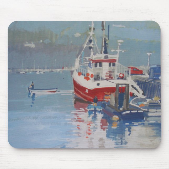 Das Quay Salcombe des Fischers Mousepad (Vorne)