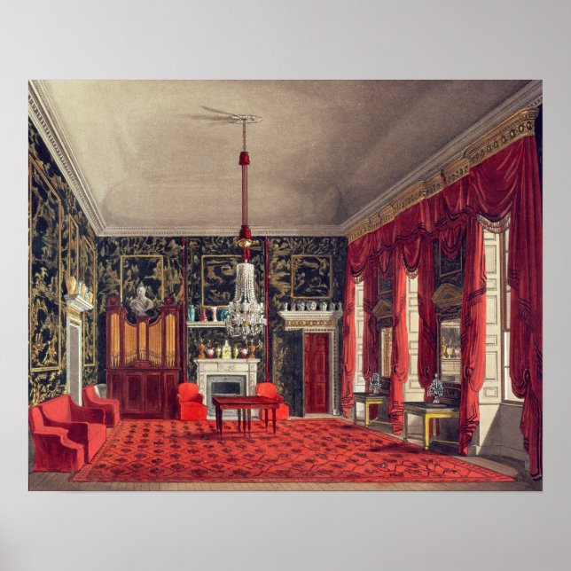 Das Queen's Breakfast Room, Buckingham House Poster (Vorne)