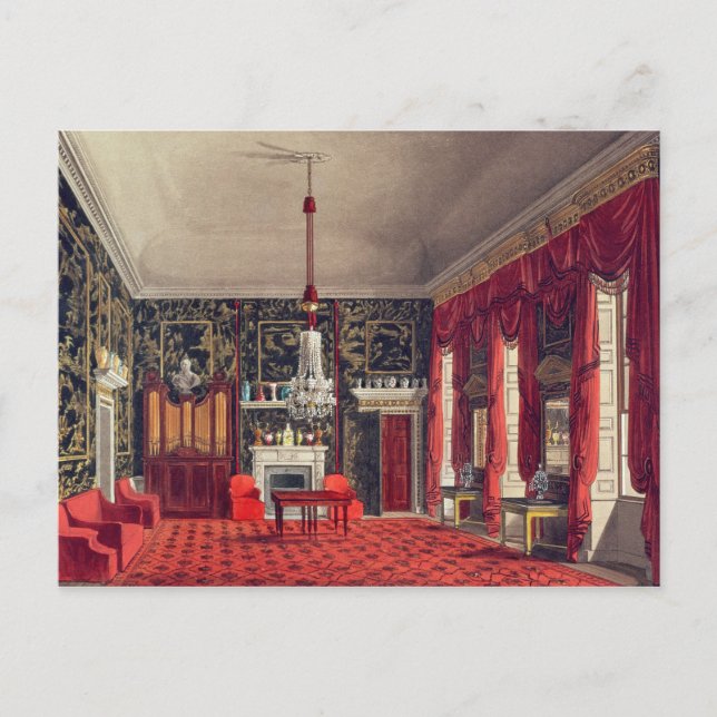 Das Queen's Breakfast Room, Buckingham House Postkarte (Vorderseite)