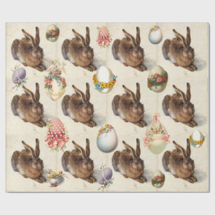 DAS RABBIT (JUGENDLICHE Hase) OSTEREIER MIT BLUME Geschenkpapier