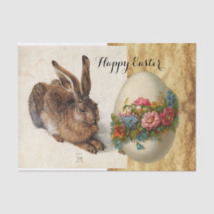 DAS RABBIT (JUGENDLICHE Hase) OSTEREIER MIT BLUME Seidenpapier