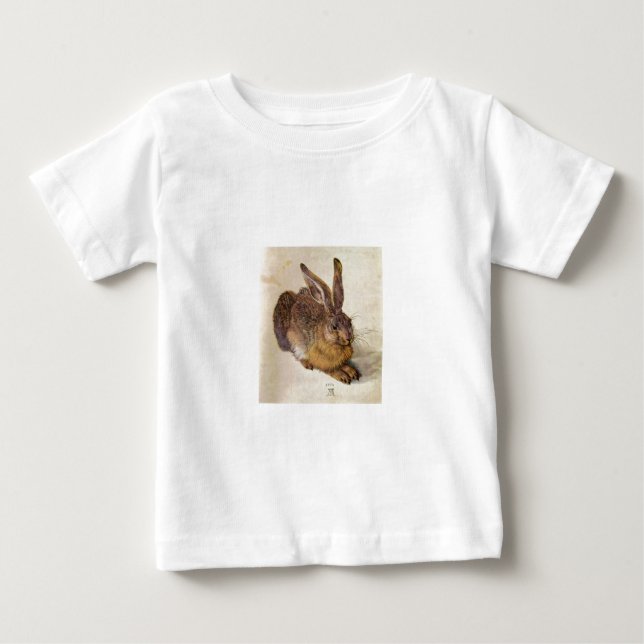 DAS RABBIT (Junge Hare) Baby T-shirt (Vorderseite)